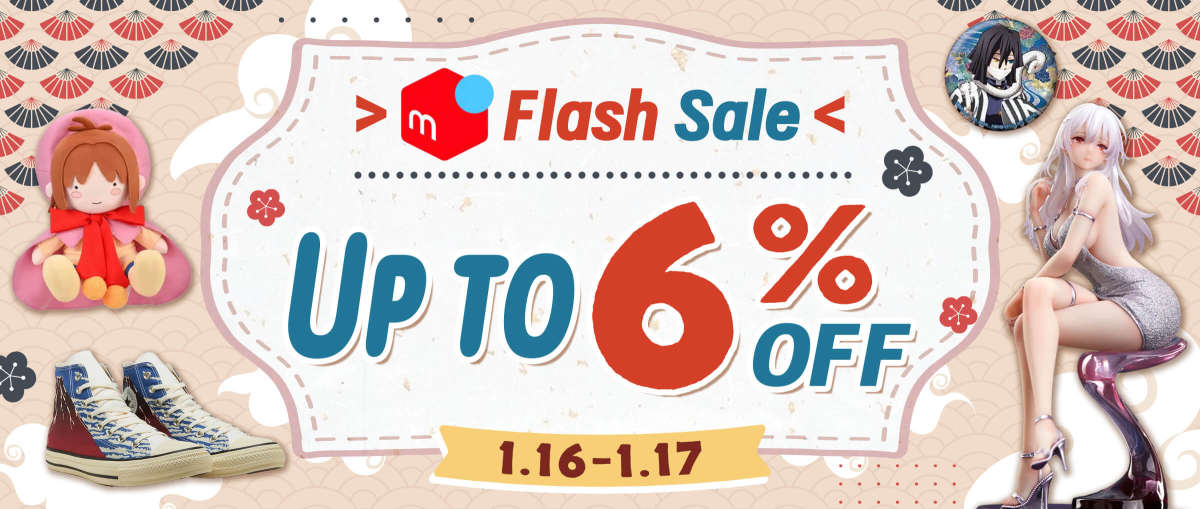 Mercari Flash Sale Up to 6% OFF