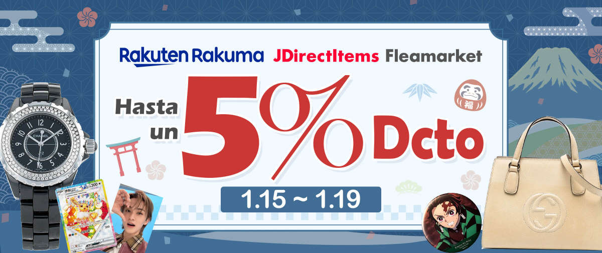 Rakuma + JDirectItems Fleamarket Hasta un 5% Dcto