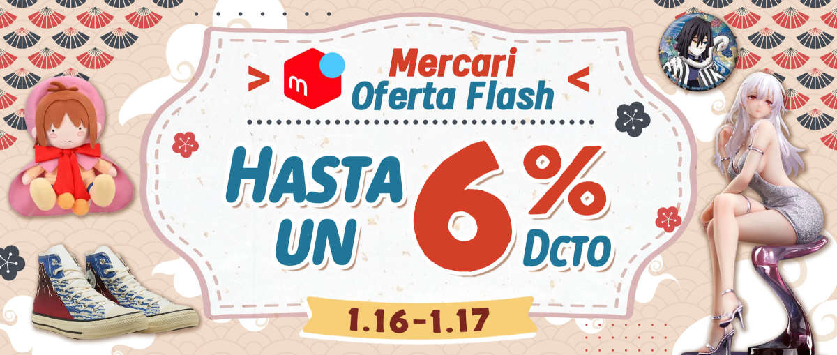 Mercari Oferta Flash Hasta un 6% Dcto