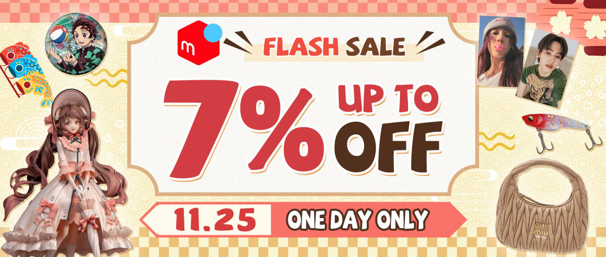 Mercari Flash Sale Up to 7% OFF