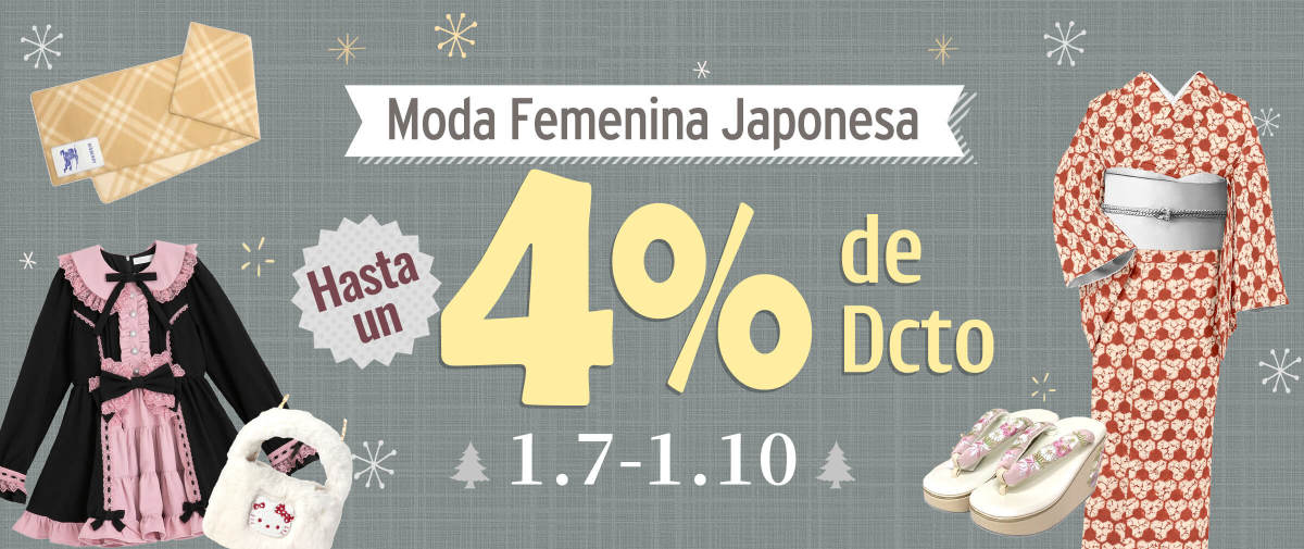 Moda Femenina Japonesa Hasta un 4% de Dcto