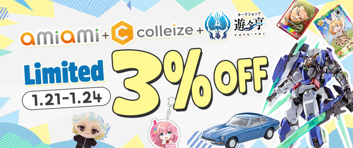 AmiAmi + colleize +Yuyutei Limited 3%OFF