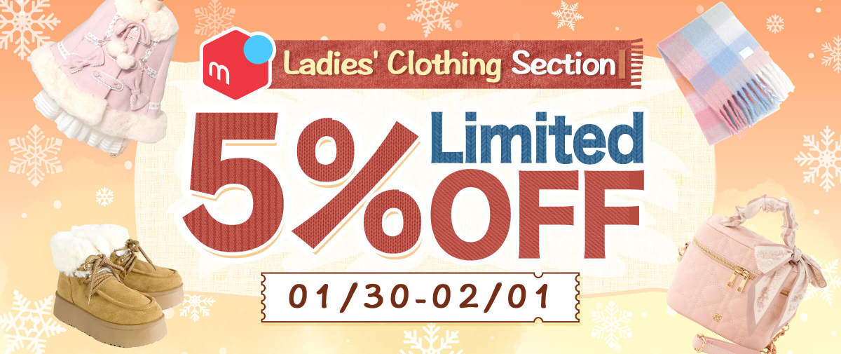 Mercari Ladies' Clothing Section Limited 5%