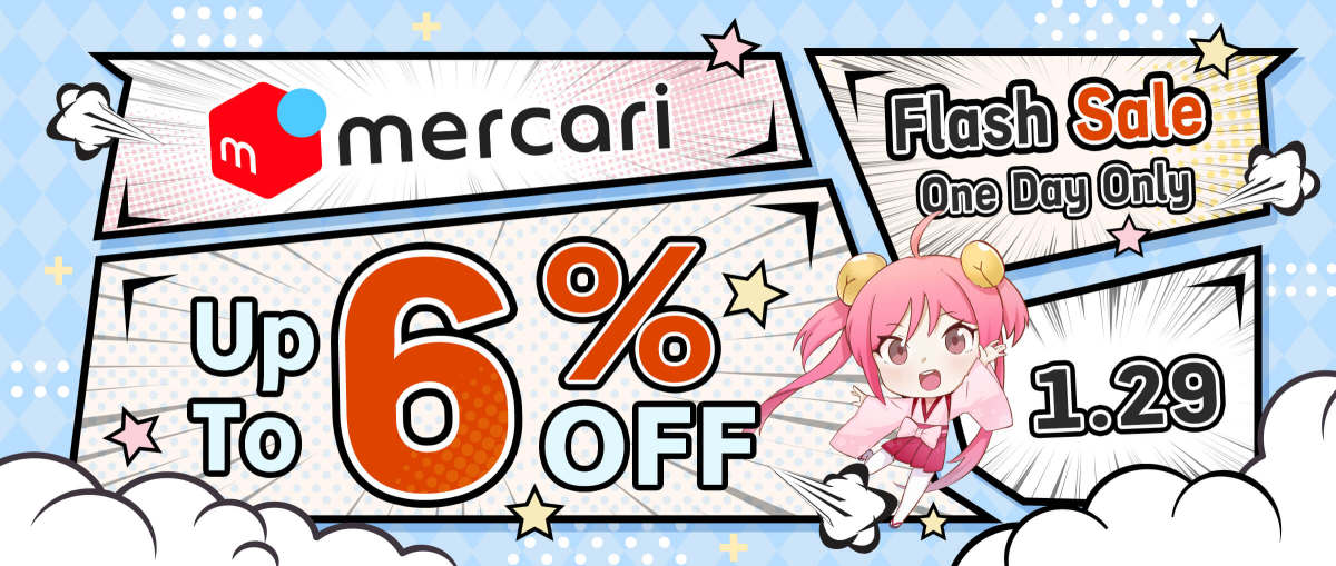 Mercari Flash Sale Up to 6% OFF