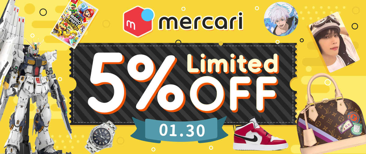 Mercari Limited 5% OFF