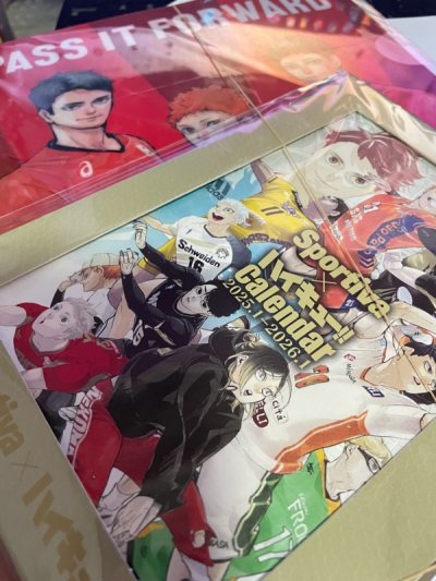 排球讚讚讚讚。原本只買一個立牌，可是捨不得拆就買複數，複數就可以拆也不知是什麼邏輯xd 拆了放著美美噠～