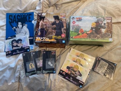I bought the 2 last one prizes from different sellers and they came in great condition, the seller of the itachi and sasuke figure ev...
