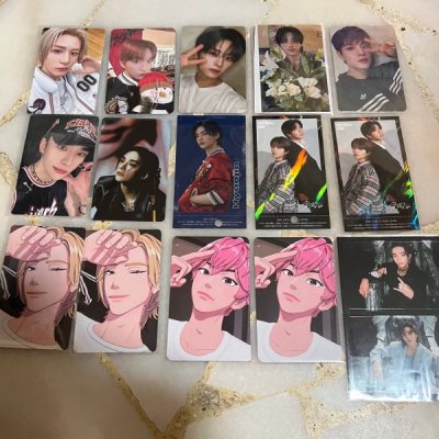 2nd of 3 packages consolidated with my friends stuff!

another round of boynextdoor straykids plave photocards stickers~ quite a few ...