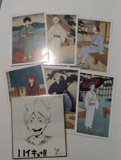 I ordered some acrylic stand, postcards, shikishi and a cute heartless plush from Kingdom Hearts!