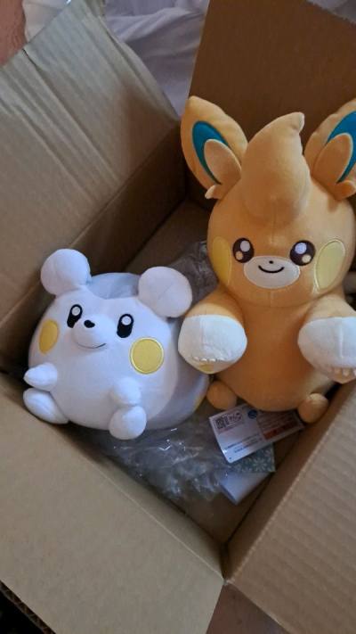 im so happy with my new little guys!! the two plushies are firm and hold their shape incredibly, and their quality is some of the bes...