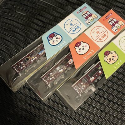 在日本拍賣網找到這套ちいかわ電車模型，雖然有些少瑕疵，但是可以自行修復，最重要是價錢蠻便宜　　

 　　 
