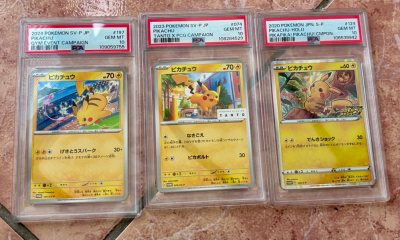I ordered 3 pikachu promos as I know they’re hard to get 10s in and are likely to get more collectible over the years. I’m delighted ...