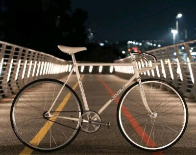 Bomber Pro NJS Frame, HKK Blue chain, Fujita Hupel Rider Seatpost 