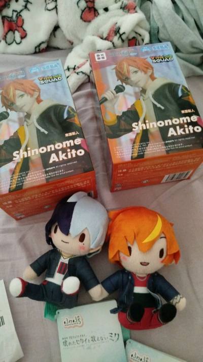 Akito figures and Akitoya plushies