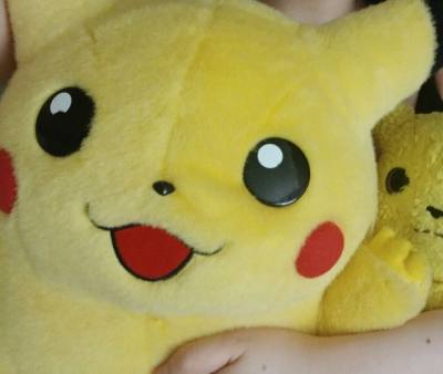 I am very happy with my life size tomy pikachu plush, thankyou ♥️♥️