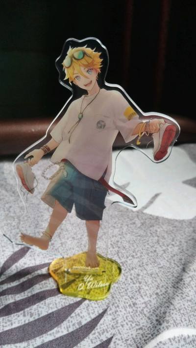 Standee, badge, sticker and a few cards