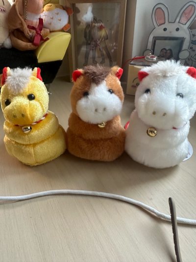 日本郵便局限定2026馬年鏡餅毛公仔