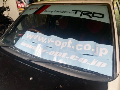 Car sticker and Beyblades